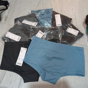 Urban Outfitters m Cheeky Shorts Lot Indigo Blue and Black Apparel Set
